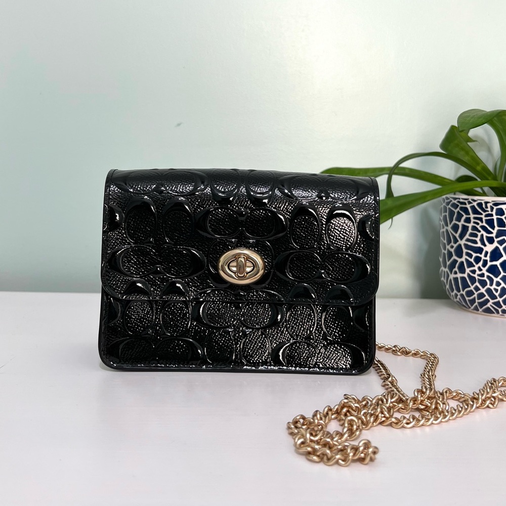 Coach Patent Leather Black Purse